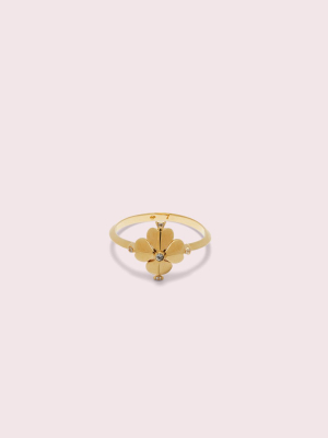 Legacy Logo Spade Flower Ring