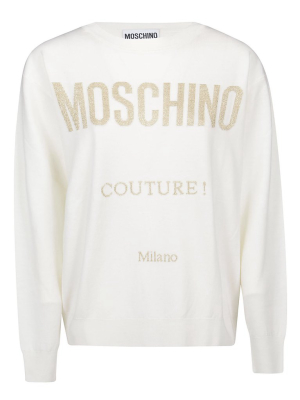 Moschino Glitter Logo Jumper