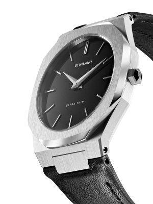 Ultra Thin Leather 40 Mm - Silver