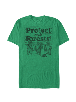 Men's Star Wars Ewok Protect Our Forests T-shirt