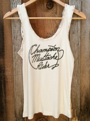 Champion Mustache Rider Lace Tank White/blk