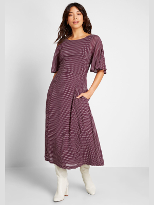 Next Chapter Polka Dot Midi Dress