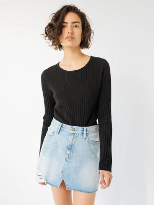 Le Mini Skirt With Front Split
