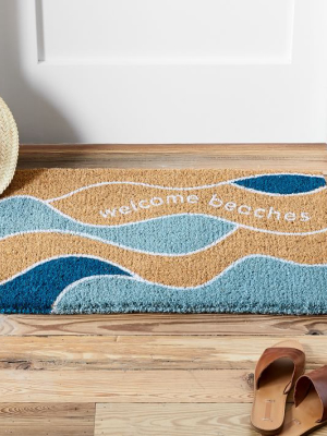 Welcome Beaches Doormat