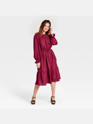 Women's Long Sleeve Dress - A New Day™