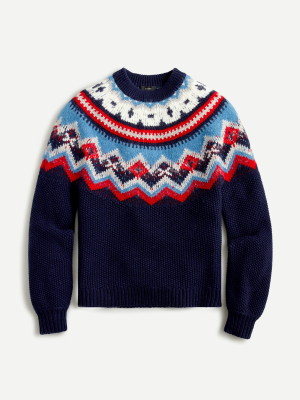 Zigzag Fair Isle Sweater