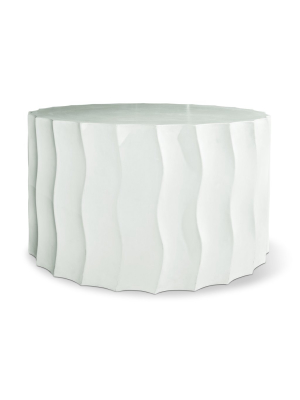 Perpetual Wave Wide Accent Table In Various Colors By Bd Outdoor