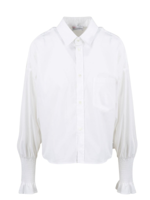 Redvalentino Puff-sleeve Poplin Shirt