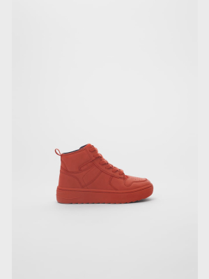 Single Color High-top Sneakers