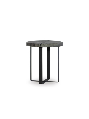 Lockwood Mixed Material Side Table - Powell Company