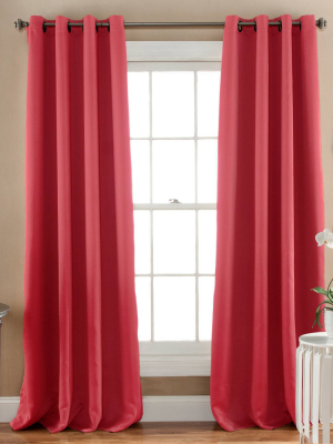 84"x52" Blackout Window Curtain Panel Pink - Triangle Home Fashions