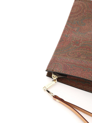 Etro Paisley Detail Wristlet Clutch Bag