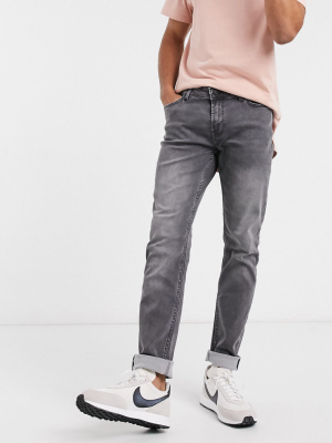 Only & Sons Stretch Jeans In Slim Fit Gray