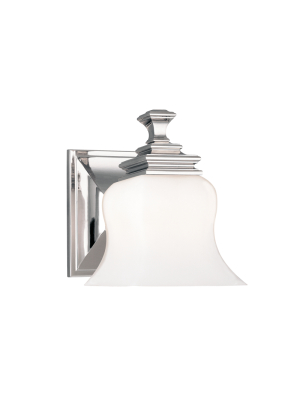 Hudson Valley Lighting Wilton Vanity Lamp - Polished Nickel & Opal Matte