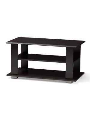 Joliette Modern And Contemporary Finished Coffee Table Dark Brown - Baxton Studio