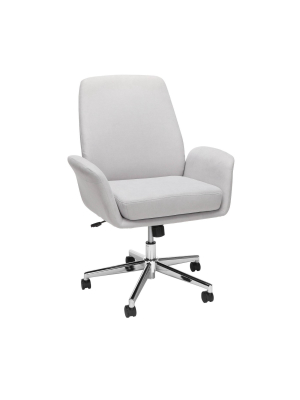 Modern Fabric Upholstered Office Chair Gray - Ofm