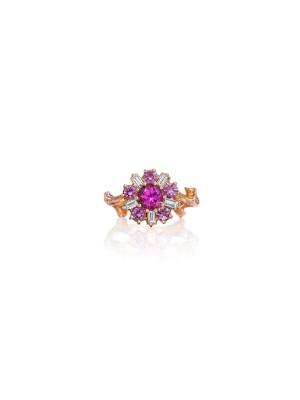 Wonderland Ballerina Pink Sapphire Ring