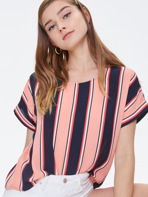 Boxy Striped Dolman Top