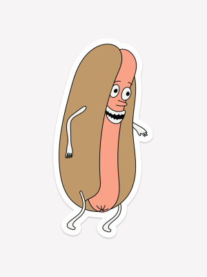 Hotdog Man Sticker