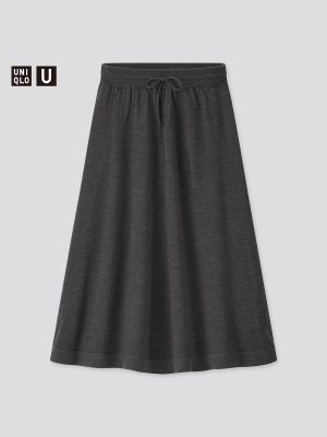 Women U Merino-blend Flare Skirt