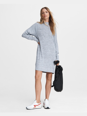 Knit Racer Turtleneck Dress