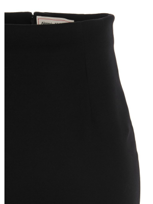 Alexander Mcqueen High Waisted Midi Pencil Skirt