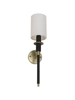 Noir Lenox Black Sconce