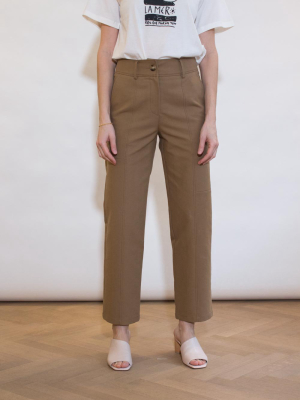 Mavis Trousers - Cotton Khaki