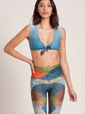 Knotty Sports Bra - Turquoise