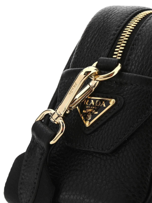 Prada Perforated Logo Shoulder Bag