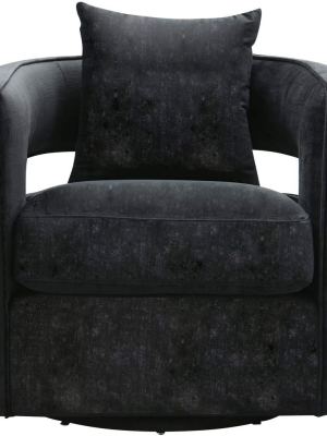 Kenneth Swivel Chair, Black