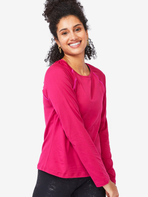 Magenta Workit Long Sleeve Tee