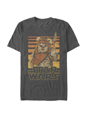 Men's Star Wars Wicket Ewok Stripes T-shirt