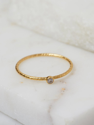 Gia Textured Stacking Ring