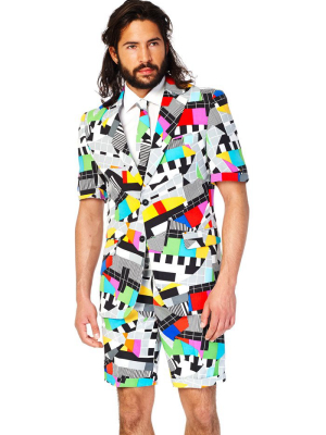 The Angry Antennas | Tv Color Bar Summer Suit By Opposuits