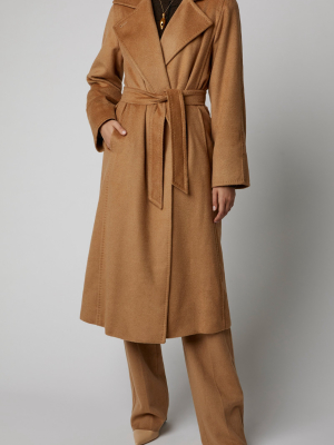 Manuela Belted Camel Hair Coat