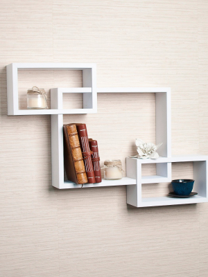 26.5" X 18.75" Intersecting Rectangular Wall Shelf - Danya B.