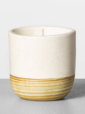 4.2oz Mini Ceramic Candle Lemon - Hearth & Hand™ With Magnolia