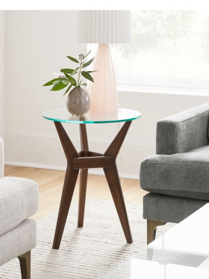 Jensen Round Side Table - Glass