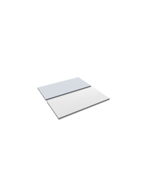 Alera Reversible Laminate Table Top, Rectangular, 59 1/2w X 23 5/8d, White/gray Tt6024wg