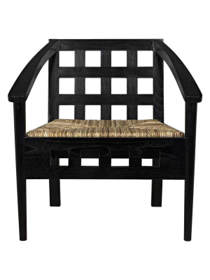 Noir Humboldt Charcoal Black Chair