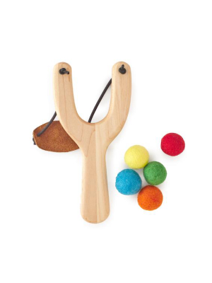 Wooden Slingshot Set