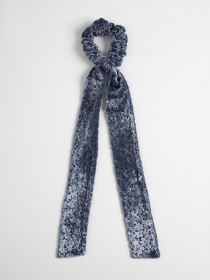 Winter Daisies Scarf Scrunchie