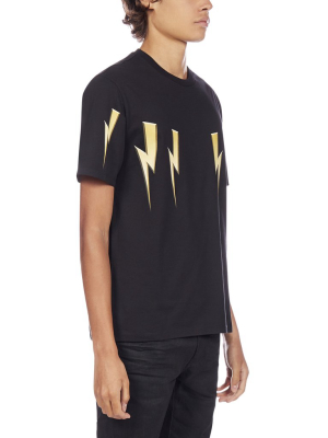 Neil Barrett Lightning Bolt Print T-shirt