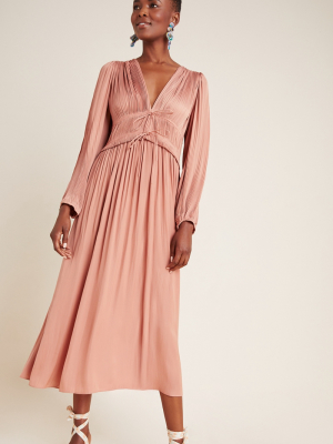 Sidonie Pleated Midi Dress