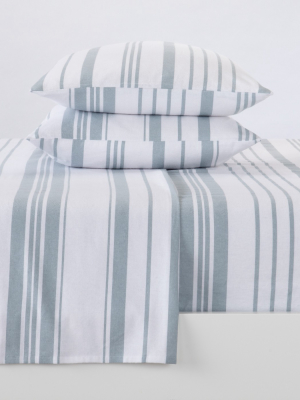 Great Bay Home 100% Cotton Heavyweight Flannel Sheet Set