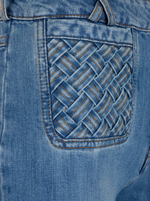 See By Chloé Braid Detail Flared Jeans