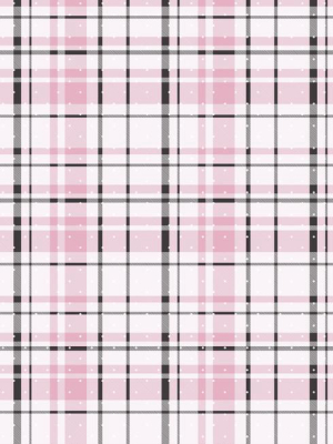 Polka Dot Plaid Wallpaper In Pink And Black From The A Perfect World Collection By York Wallcoverings