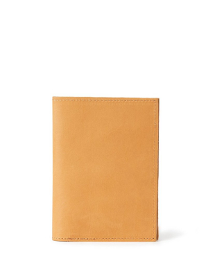 Leather Passport Holder - Tan