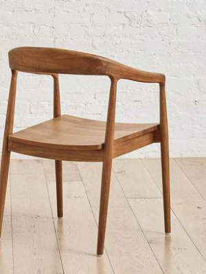 The Teak Dining Chair With Arm